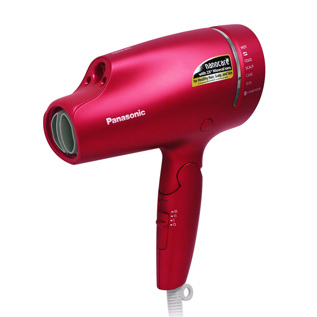 
    ★贈LED雙面美妝鏡★【Panasonic國際牌】奈米水離子吹風機(桃紅) EH-NA9B-RP