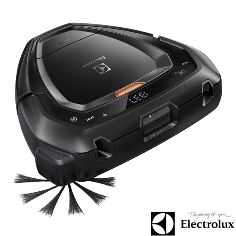 
    【贈大師果汁機】Electrolux伊萊克斯 PURE i9 勁黑王者 型動掃地吸塵機器人 (超值組合)