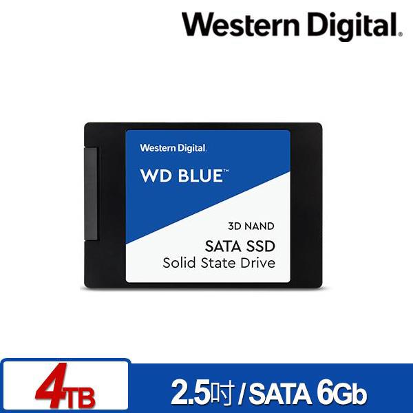 WD 藍標 4TB SSD 2.5吋 3D NAND 固態硬碟