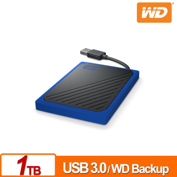 WD My Passport Go 1TB(黑/深藍) 外接SSD