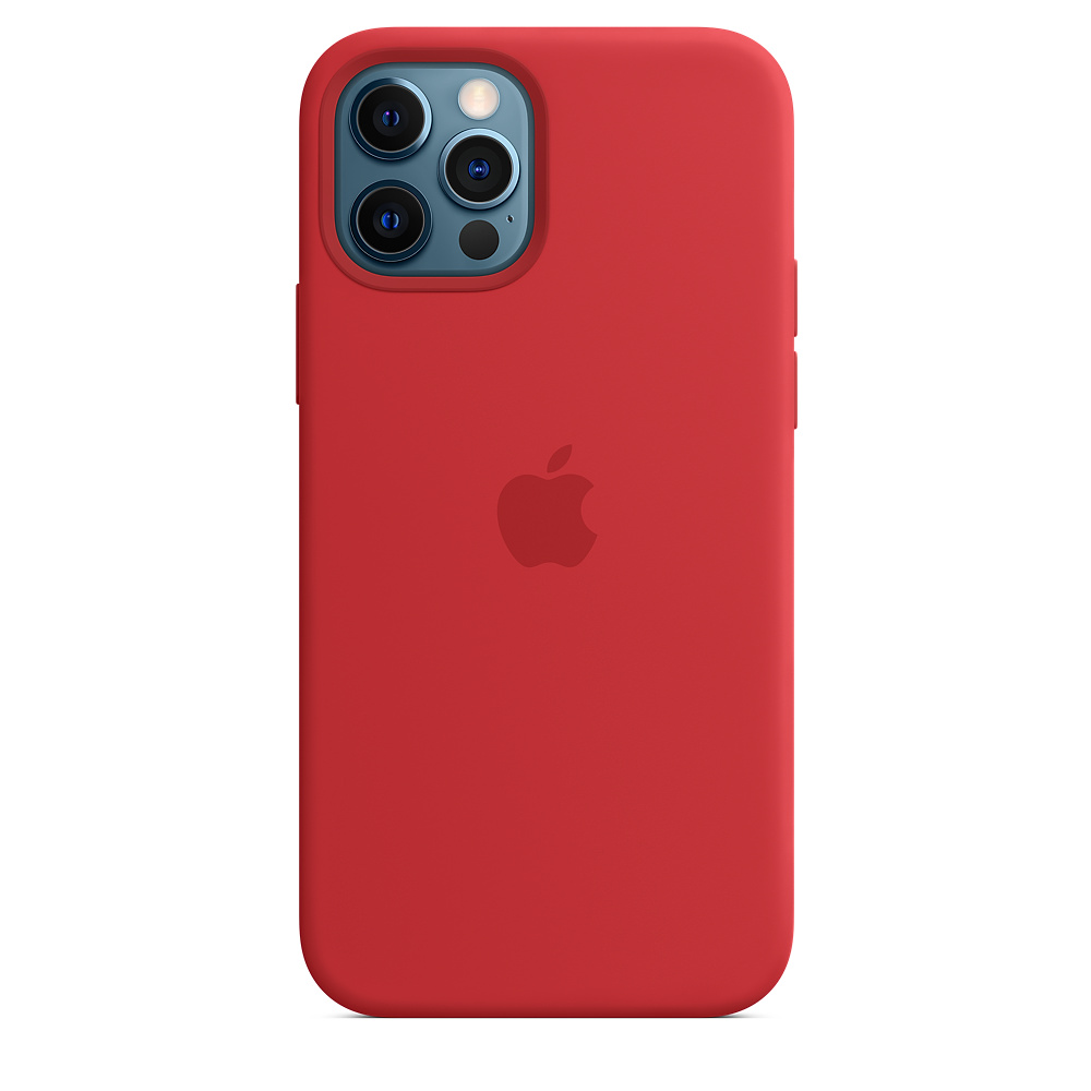 APPLE&nbsp;MagSafe 矽膠保護殼&nbsp;iPhone 12 / 12 Pro 6.1 紅