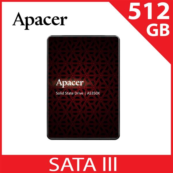 Apacer 宇瞻 AS350X SATA3 2.5吋 512GB SSD 固態硬碟