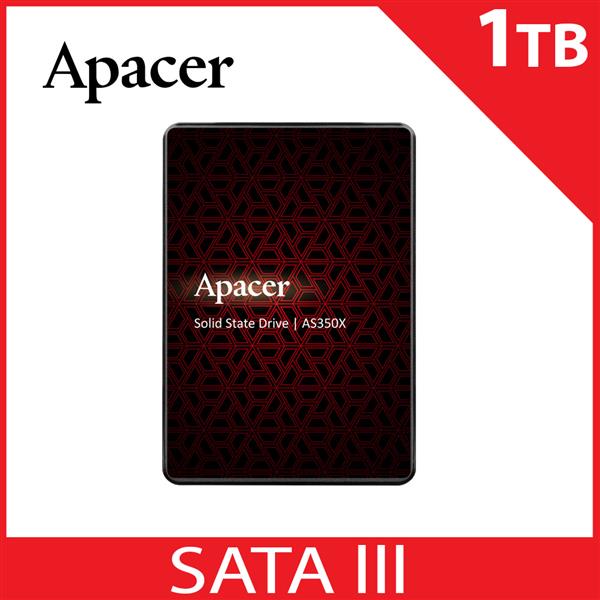 Apacer 宇瞻 AS350X SATA3 2.5吋 1TB SSD 固態硬碟