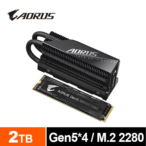技嘉GIGABYTE AORUS Gen5 10000 SSD 2TB 固態硬碟