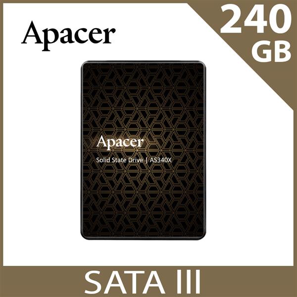 Apacer 宇瞻 AS340X SATA3 2.5吋 240GB SSD 固態硬碟