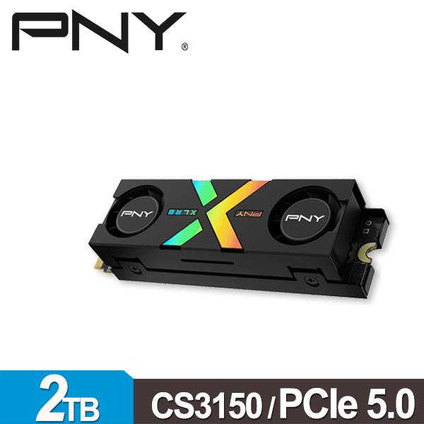 PNY XLR8 CS3150 2TB(雙風扇RGB散熱) M.2 PCIe 5.0 SSD