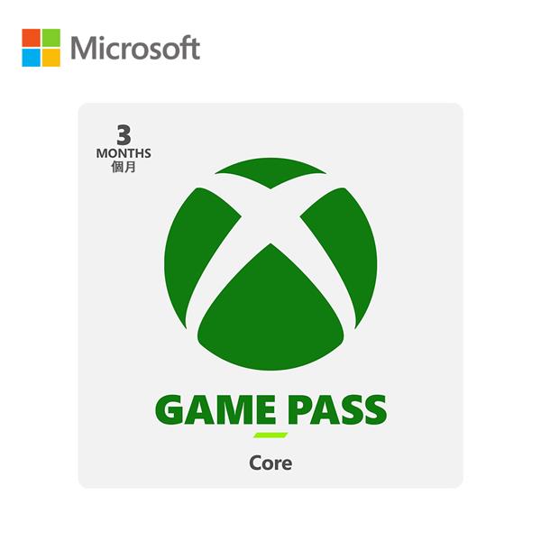 微軟Microsoft Xbox Game Pass Core 3個月(下載版)