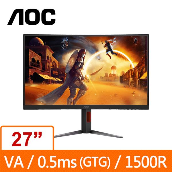 AOC 27型 CQ27G4 曲面液晶電競顯示器