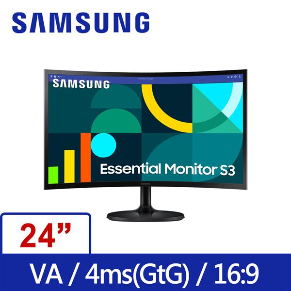 三星SAMSUNG 24型S24D362GAC曲面顯示器