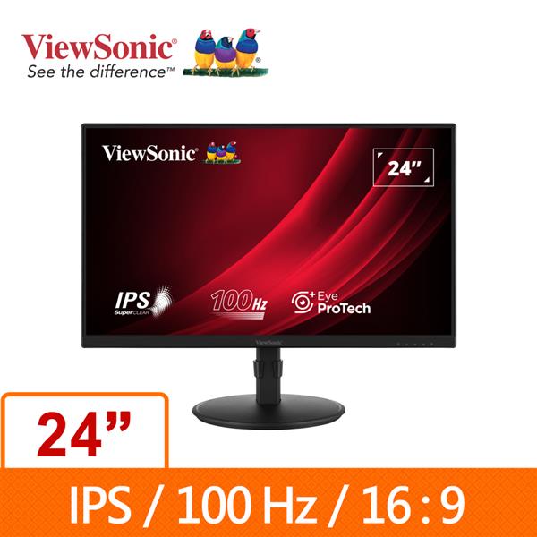 優派ViewSonic VG2408 24吋旋轉IPS液晶顯示器