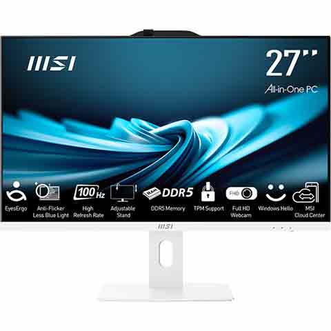 MSI PRO AP272P 14M-634TW (i3-14100/8G/512G SSD/W11) 白