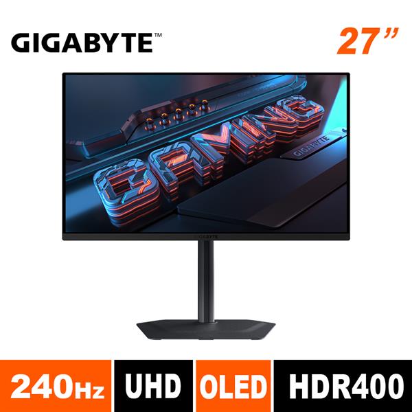 技嘉GIGABYTE MO27U2 QD-OLED 平面電競螢幕